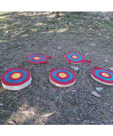 Hand-Made Straw Archery Target 19.6*19.6 with Rope Handle | Outdoor Shooting Practice Tool - Buy Online on GoSupps.com