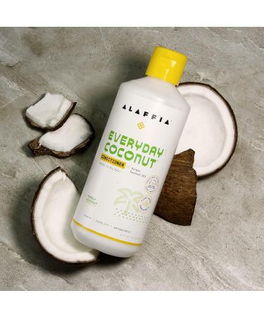 Alaffia Everyday Coconut Conditioner | Best Moisturizer for Wavy & Curly Hair | Vitamin E & Virgin Coconut Oil | 16 Fl Oz - Buy Online on GoSupps.com