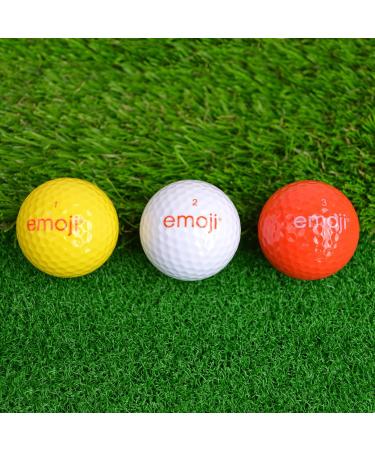Official Emoji Novelty Fun Golf Balls (12 Pack) - Play with Style! - Buy Online on GoSupps.com