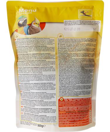 Riga Menu Cocktail for Parrots - 500g Grain Mixture Fruit-Rich & Vitamin Source | Balanced Feed for Large Parrots & Aviaries - Buy Online on GoSupps.com