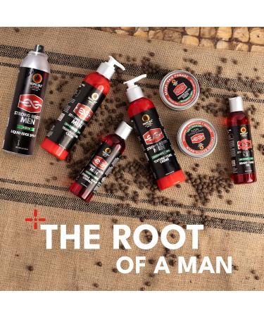 Strong Roots Men Liquid Edge Spray 6.08 fl.oz./ 180ml - Gives a Sharp & Crisp Hairline Precison Cuts Perfect for Line up Gives Barber Result Quality Protect Hair with Biotin Infused Formula - Buy Online on GoSupps.com