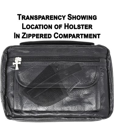 Garrison Grip CCW Leather Book Cover Case for Small Sized 380 Cal and 9mm Guns (Cover Case - Black) - Buy Online on GoSupps.com