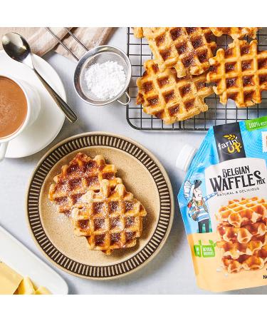 Belgian Waffle Mix with Sugar Pearls - 16oz Pack | Resealable & 100% Recyclable - Buy Online on GoSupps.com