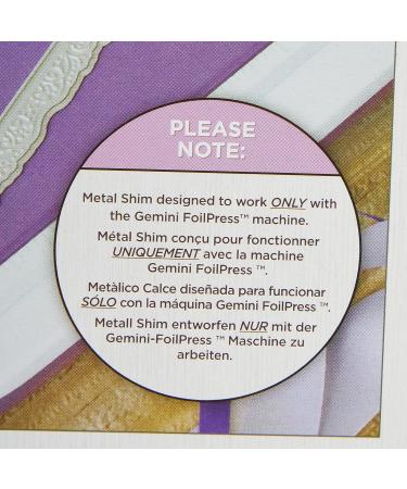 Gemini Foilpress Metal Shim Silver - Enhanced Crafting Efficiency - Buy Online on GoSupps.com
