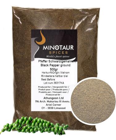 Minotaur Spices | Ground black pepper | 2 x 500g (1kg) - Buy Online on GoSupps.com
