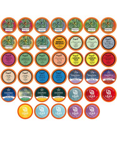 Two Rivers Assorted Tea Sampler Variety Pack for Keurig K-Cup Brewers, 40 Count