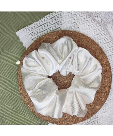 4-Piece Satin Silk Scrunchies Set | Big Hair Scrunchies for Ponytails | Gentle on Hair - Buy Online on GoSupps.com