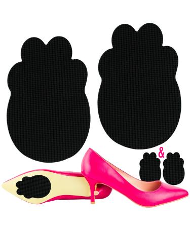 Catwalk Clawz Anti-Slip Grip Pads for Shoe Soles  Slip Resistant Plus Self-Adhesive  Stick on Red Bottom Shoes  High Heel Sole Protector  Womens Size Foot Pads  Rubber (Black)