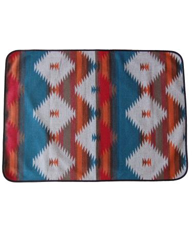 Ruth&Boaz Outdoor Wool Blend Pet Blanket Ethnic Inka Pattern M-orange