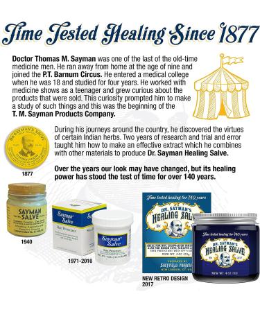 Dr. Sayman's Healing Salve 4oz - Original Skin Care Ointment for Dry and Sensitive Skin - Buy Online on GoSupps.com