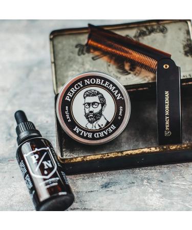 Percy Nobleman Premium Beard Care Kit - Limited Edition Beard Grooming Set with Oil, Balm, and Comb - Buy Online on GoSupps.com