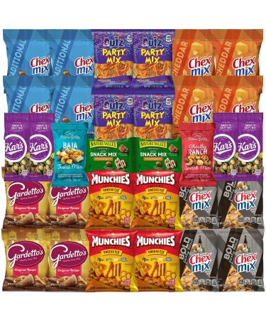 Party Mix Snack Mix Individual Packs Bulk Variety Assortment (32 Count) by Bussin Boxes