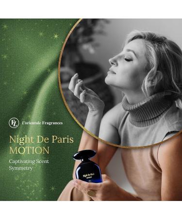 L'Orientale Fragrances Night De Paris in Motion 100ml / 3.3oz - Oil-Based Perfumes for Women & Men Unisex Amber Vanilla Eau de Parfum w/Bergamot - Long-Lasting Up to 24 Hours Ideal for All Seasons - Buy Online on GoSupps.com