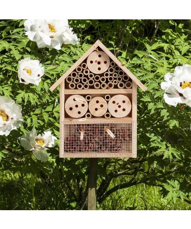 Relaxdays Insect Hotel Kit - Build Your Own Bug, Bee & Lacewing Shelter 33x24.5x7cm - Natural 10027823 - Buy Online on GoSupps.com