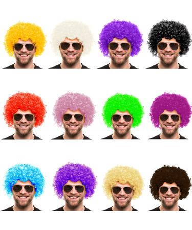 Balinco Afro WIG CURLY HEAD Wig AFRO WIG e Curls XXL Men Women Carnival Mardi Gras CURLY WIG (White)