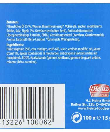 Heinz Salad Mayonnaise - Spicy 15g Portion Bags (100 Pack) - 1.5 kg - International Shipping Available - Buy Online on GoSupps.com