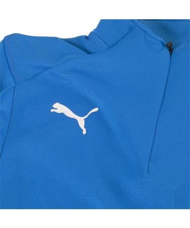 PUMA Unisex Kids Liga Training 1/4 Zip Top Sweater - Electric Blue Lemonade & White | Fast International Shipping - Buy Online on GoSupps.com