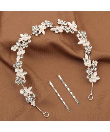 MRAKPLGE Rhinestone Bridal Hair Vine Headband - Wedding Headpiece for Brides & Bridesmaids - Buy Online on GoSupps.com