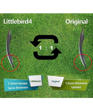 Littlebird4 1.5mm Polarized Replacement Lenses for Oakley Radar EV Path Sunglasses OO9208 - Blue Mirror Options - Buy Online on GoSupps.com