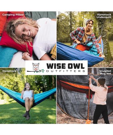 Wise Owl Outfitters Camping Pillow - Compressible Memory Foam Travel Pillow for Backpacking - Small/Medium Blue - Buy Online on GoSupps.com