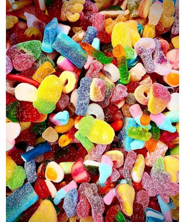 Pick & Mix Sweets 900g Resealable Pouch - Gummy Jelly Fizzy Sour Pick N Mix Candy From The Village Sweet Co. - Buy Online on GoSupps.com