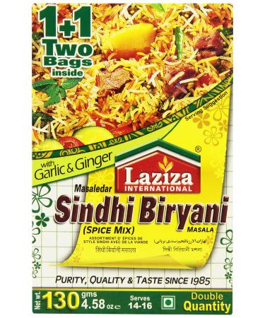 Laziza Sindhi Biryani Masala, 130-Gram Boxes (Pack of 6)