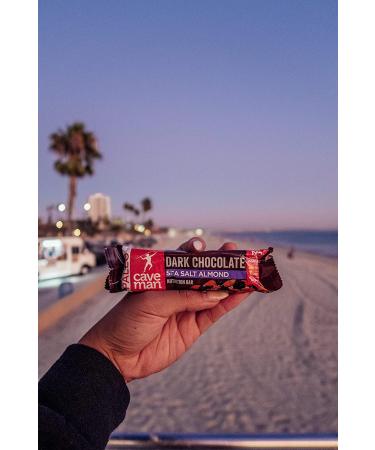 Caveman Foods Dark Chocolate Sea Salt Almond Nutrition Bars - 12 Pack (1.41 oz Each) - Buy Online on GoSupps.com
