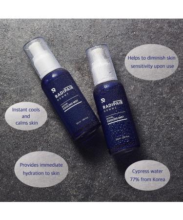 HOMME Active Cooling Mist 50ml - Soothing Cypress Water Spray for Body & Face | Travel Size After Sun Care for Sensitive Skin | K-Beauty Essentials - Buy Online on GoSupps.com