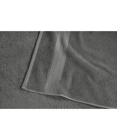 Space Grey Bath Towels Set - 100% Cotton, Highly Absorbent - 24 PC Towel Set with Oversize Bath Sheets, Gray Towels, Hand Towels, Wash Cloths, Fingertip Towels - Buy Online on GoSupps.com