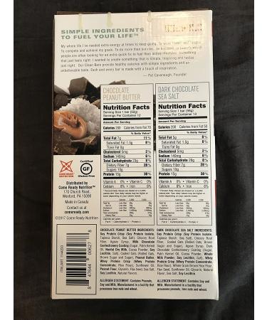 Come Ready Nutrition Clean Protein Bars (2 pack) - 48 Bars Assortment, Chocolate Sea Salt & Peanut Butter, Only $1.38/Bar - Buy Online on GoSupps.com