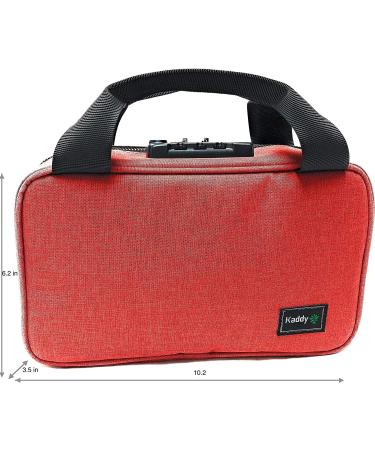 Kaddy Secure Pill Organizer Box - TSA Approved Lock - Red - Buy Online on GoSupps.com