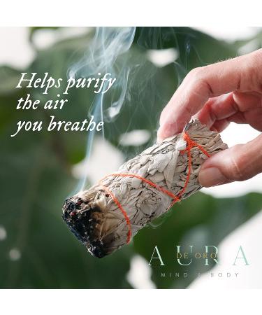 Organic White Sage Sticks (3 Pack) - Smudge Sticks for Cleansing and Healing | Sustainably Sourced Baja California White Sage - Buy Online on GoSupps.com