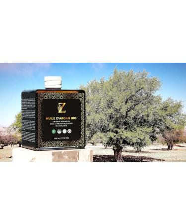 100% Pure Argan Oil from Morocco - Cold Pressed Roasted - 200ml - Cooking Salads Seasonings  - Buy Online on GoSupps.com