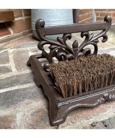 Victorian Style Cast Iron Ornate Boot Scraper And Brush - Buy Online on GoSupps.com