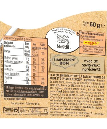 Maggi Bolino Cup FRANCE Beef Parmentier (1 Cup) - 60g - Buy Online on GoSupps.com