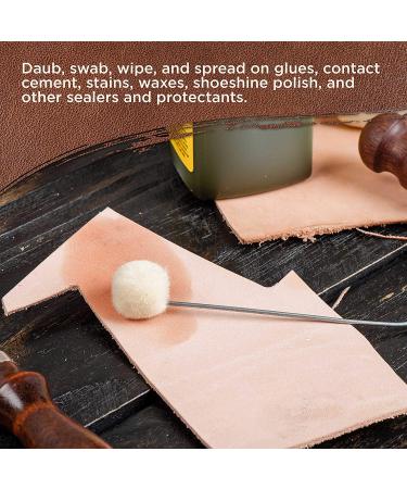 Wool Daubers Ball Brush (Pack of 100) - Leather Dye Applicator Tool for Crafting & DIY Projects - Buy Online on GoSupps.com