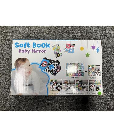 Leadstar Baby Mirror Toys - Foldable Prone Position Toys for Newborns | Black & White Contrast | Perfect Gift for 0-12 Month Girls - Buy Online on GoSupps.com