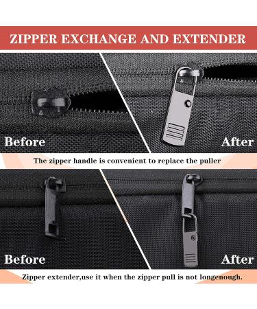 Universal Metal Zipper Pull Replacement Sliders 4PCS - Repair Kit for Suitcases, Backpacks, Wallets - Fixer for Luggage, Jackets, Coats - Buy Online on GoSupps.com