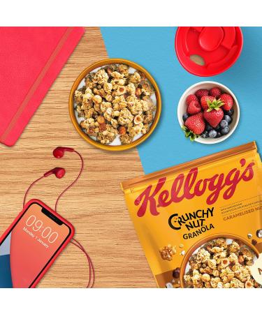 Kellogg's Crunchy Nut Granola Caramelised Nuts (1 x 380 g) - Crunchy cereal with caramelised nuts - Whole nut Granola - Buy Online on GoSupps.com