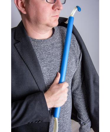 Pflegehome24 61cm Dressing and Undressing Stick with Shoehorn - Blue Dressing Aid for Easy Dressing - Buy Online on GoSupps.com