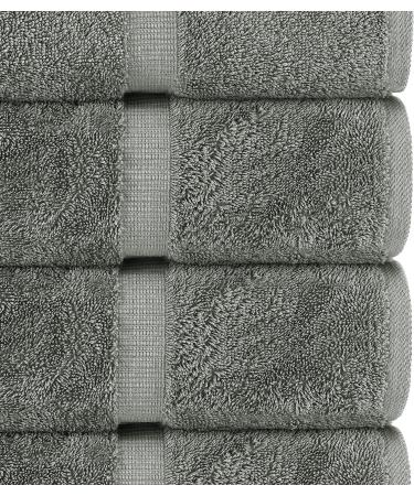 Chakir Turkish Linens Luxury Spa 6-Piece Towel Set - Premium Turkish Cotton - Gray - Buy Online on GoSupps.com