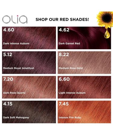 Garnier Olia Hair Color 6.60 Light Intense Auburn - Ammonia-Free Permanent Dye, 2 Pack - Buy Online on GoSupps.com