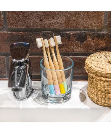 Geordinary Nanokids 4-Pack Bamboo Toothbrushes for Children - Eco-Friendly Soft & Sensitive - Sustainable Dental Care Set - Buy Online on GoSupps.com