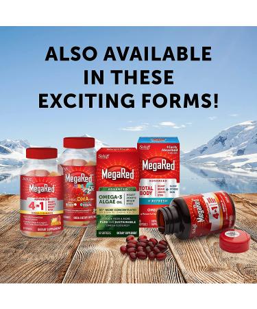 Schiff MegaRed Omega-3 Krill Oil 1000 mg - 60 Softgels | Superior Heart & Joint Health - Buy Online on GoSupps.com