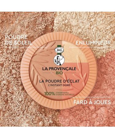 La Proven ale Organic Instant Golden Radiance Powder 3 in 1: Sun Powder Blusher Complexion Illuminator - 100% Natural Ingredients - Bronzing Powder for Face Good Looking Effect - Buy Online on GoSupps.com