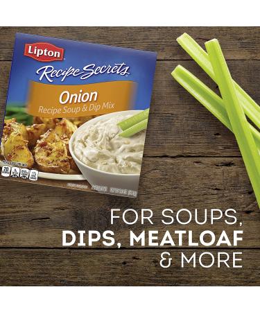 Lipton Recipe Secrets Soup and Dip Mix For a Delicious Meal Onion Great With Your Favorite Recipes Dip or Soup Mix 2 oz Pack of 6 - Buy Online on GoSupps.com