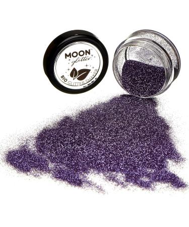 Biodegradable Lavender Eco Glitter Shaker by Moon Glitter - 5g | Cosmetic Bio Festival Makeup for Face, Body, Nails, Hair, & Lips - Buy Online on GoSupps.com