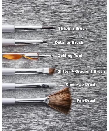 Sally Hansen Nail Salon Pro Tool Kit - 0.32 Oz Nail Art Tools for Easy DIY Manicures - Detailer Brush, Striping Brush, Marbling, Dotting Tool, Stencil - Buy Online on GoSupps.com