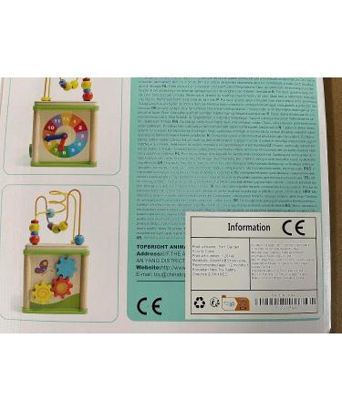 Top Bright Motoric Cube 5-in-1 Wooden Activity Game Center for Kids 1 Year & Up | Educational Gifts for Boys & Girls - Buy Online on GoSupps.com
