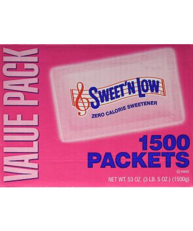 Sweet'N Low Zero Calorie Sweetener 1500 Count - Buy Online on GoSupps.com
